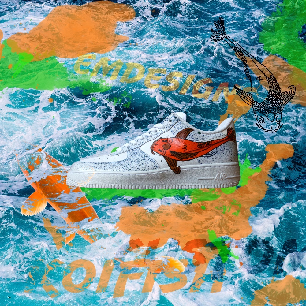 Koi Fish Custom Nike AF1